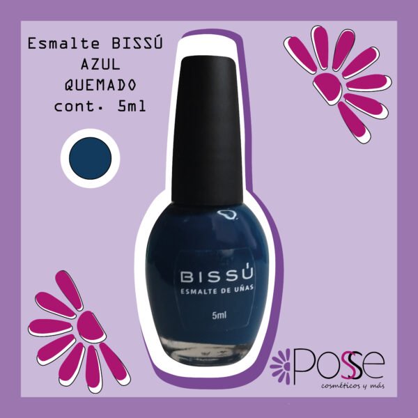 ESMALTE BISSÚ MINI "AZUL QUEMADO" 226