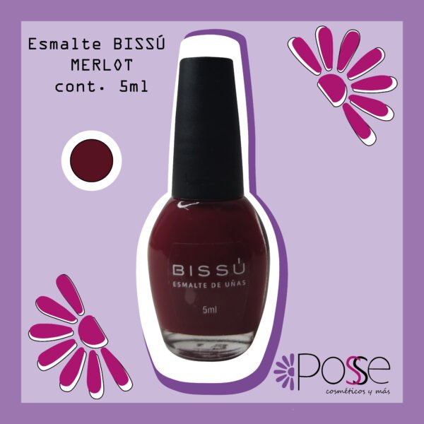 ESMALTE BISSÚ "MERLOT" 016