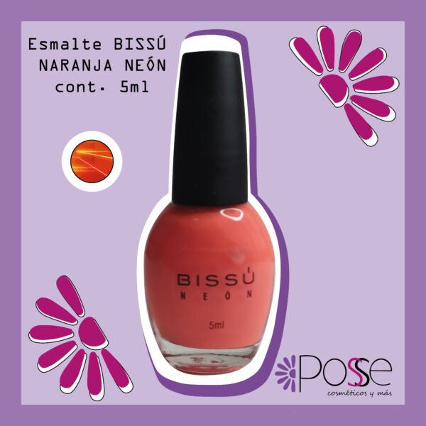 ESMALTE BISSÚ MINI "NARANJA NEÓN"