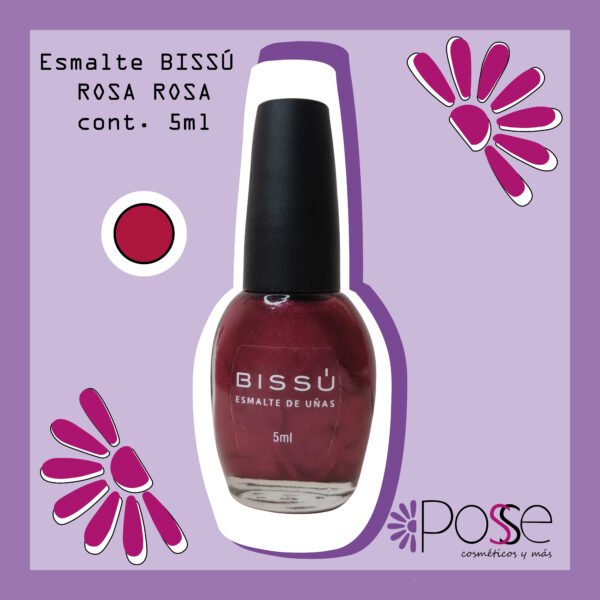 ESMALTE BISSÚ "ROSA ROSA" 62