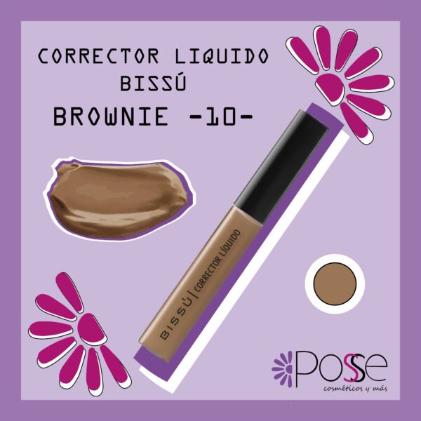 CORRECTOR LIQUIDO BISSÚ "BROWNIE" 10