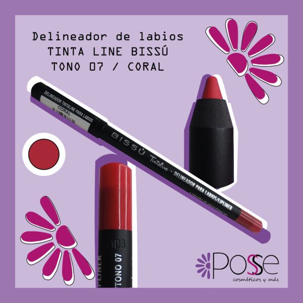 DELINEADOR TINTALINE LABIOS BISSÚ "CORAL" 07
