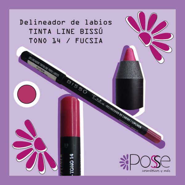 DELINEADOR TITNALINE LABIOS BISSÚ "FUCSIA" 14