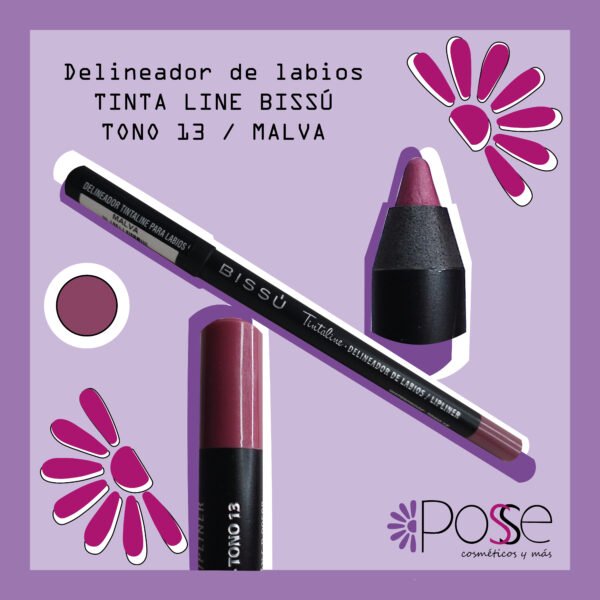 DELINEADOR TINTALINE LABIOS BISSÚ "MALVA" 13