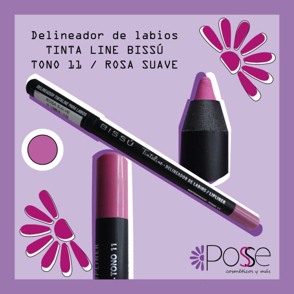 DELINEADOR TINTALINE LABIOS BISSÚ "ROSA SUAVE" 11