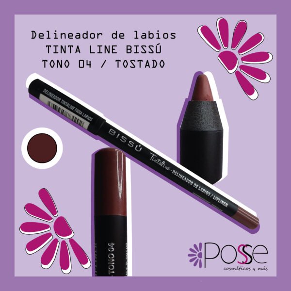 DELINEADOR TINTALINE LABIOS BISSÚ "TOSTADO" 04