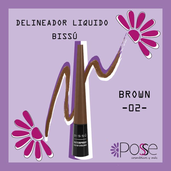 DELINEADOR LIQUIDO BISSÚ "BROWN"