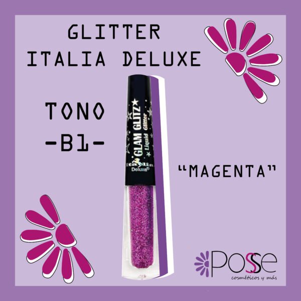 GLITTER ITALIA DELUXE "MAGENTA"