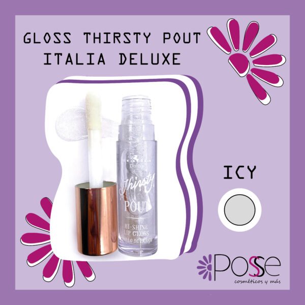 GLOSS THIRSTY POUT ITALIA DELUXE "ICY"