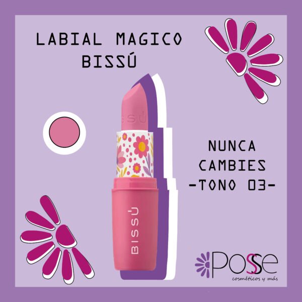 LABIAL MAGICO BISSÚ "NUNCA CAMBIES"