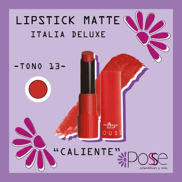 LIPSTICK MATTE ITALIA DELUXE "CALIENTE"