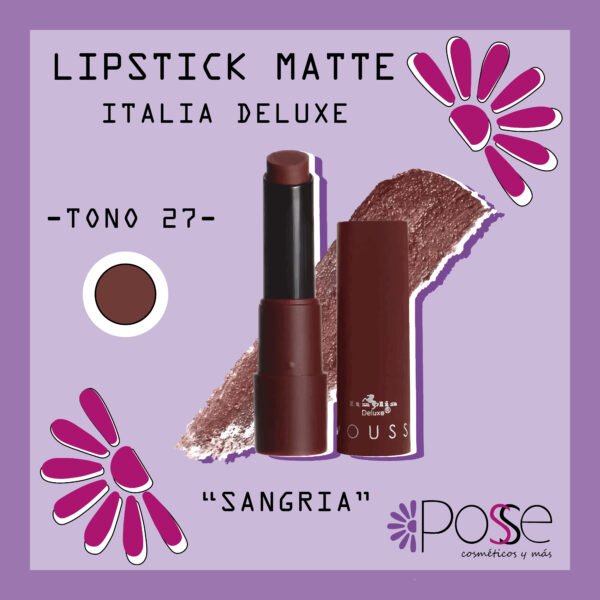 LIPSTICK MATTE ITALIA DELUXE "SANGRIA"