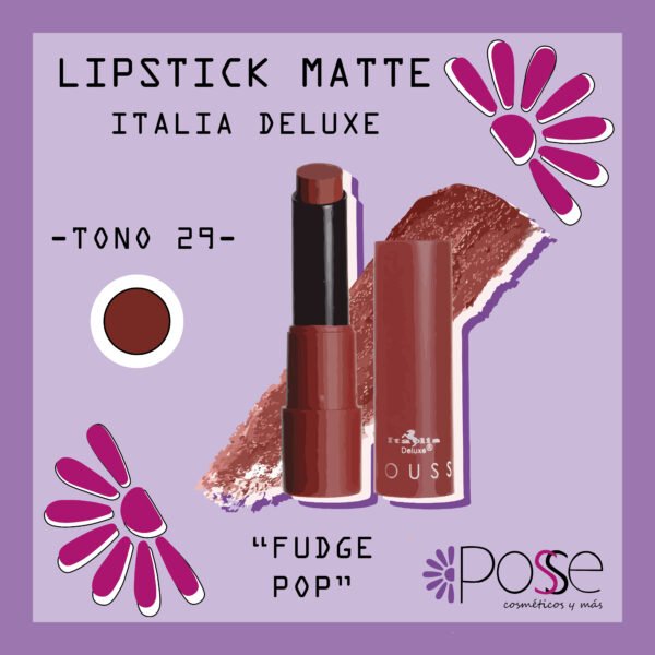 LIPSTICK MATTE ITALIA DELUXE "FUDGE POP"