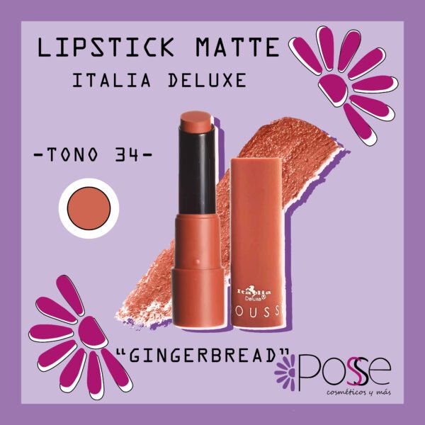 LIPSTICK MATTE ITALIA DELUXE "GINGERBREAD"