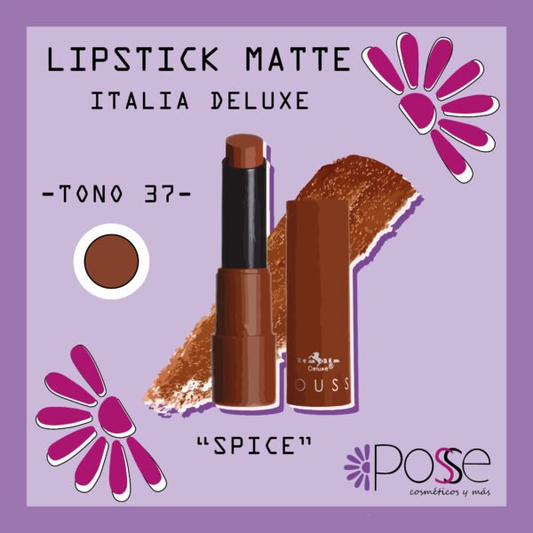 LIPSTICK MATTE ITALIA DELUXE "SPICE"