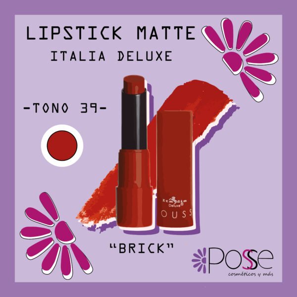 LIPSTICK MATTE ITALIA DELUXE "BRICK"