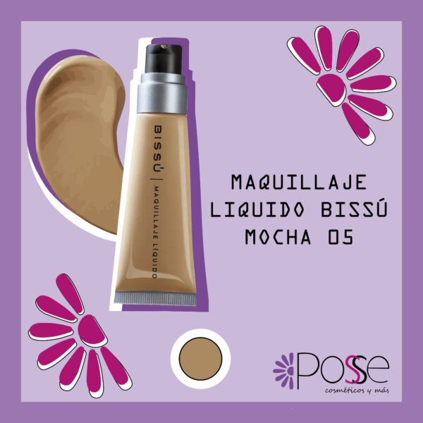 MAQUILLAJE LIQUIDO BISSÚ "MOCHA" 05