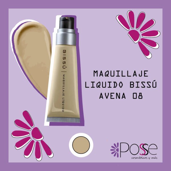MAQUILLAJE LIQUIDO BISSÚ "AVENA" 08