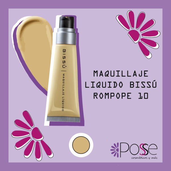MAQUILLAJE LIQUIDO BISSÚ "ROMPOPE" 10