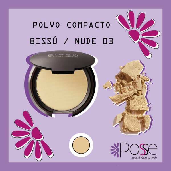 POLVO COMPACTO BISSÚ "NUDE" 03
