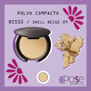 POLVO COMPACTO BISSÚ "SHELL BEIGE" 09