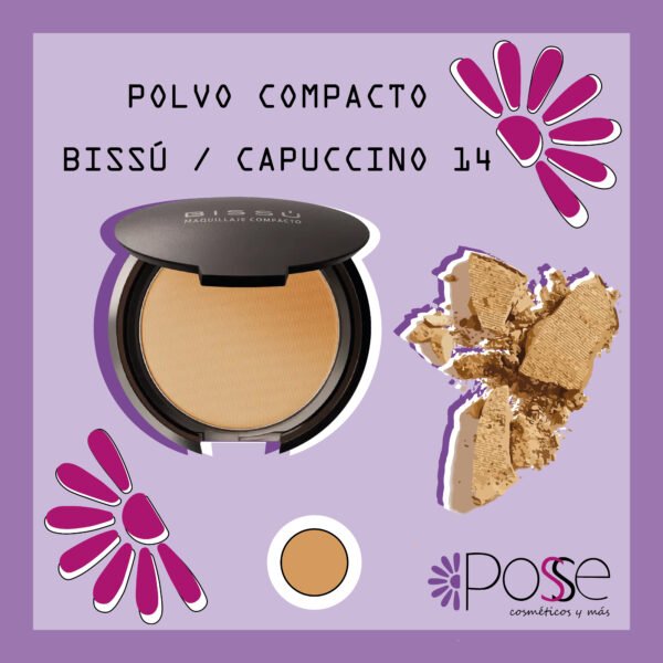 POLVO COMPACTO BISSÚ "CAPUCCINO" 14
