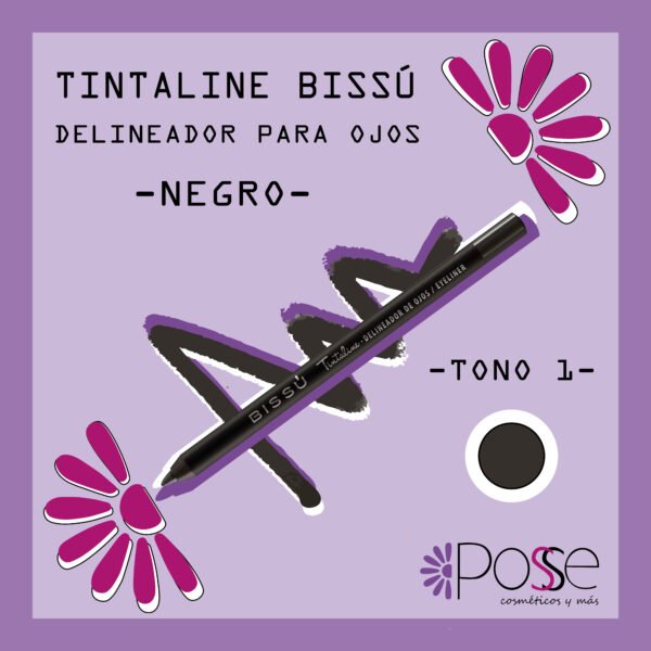 TINTALINE OJOS BISSÚ 01 "NEGRO"