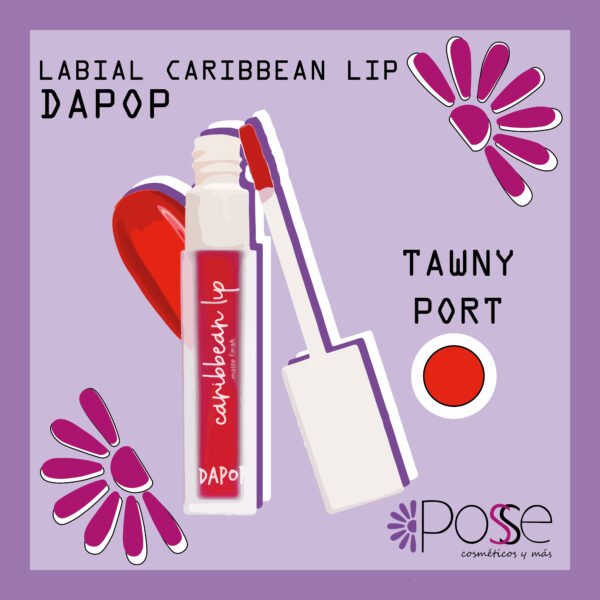 LABIAL CARIBBEAN LIP DA POP "TAWNY PORT"
