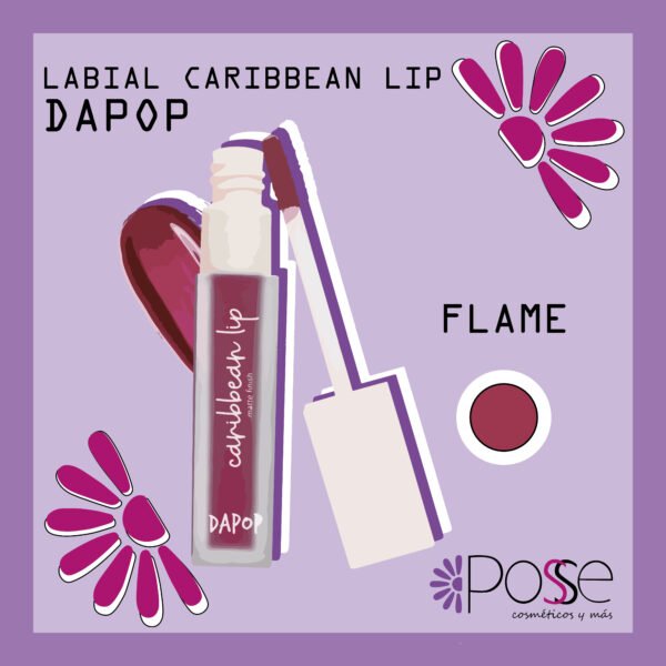 LABIAL CARIBBEAN LIP DA POP "FLAME"