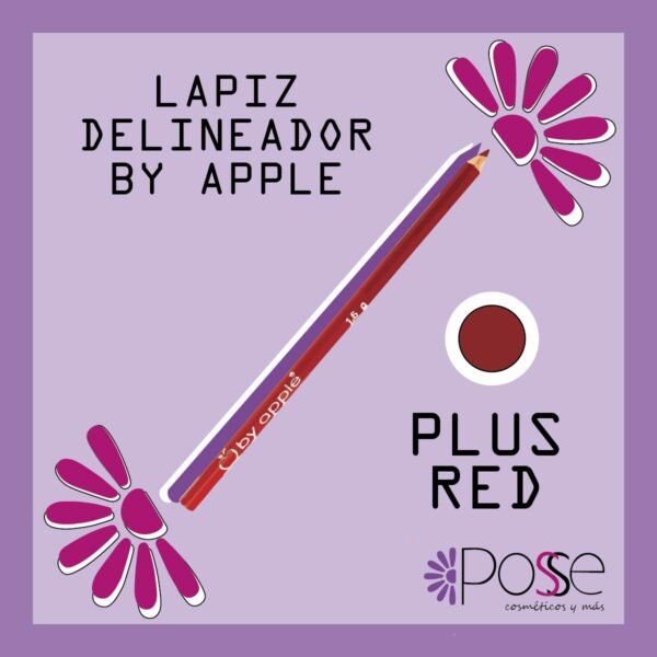 DELINEADOR G&J BY APPLE "PLUS RED"
