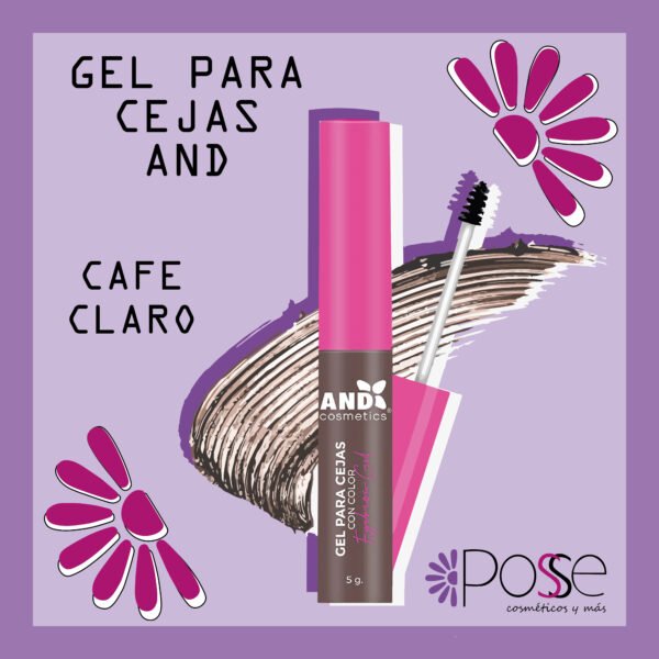 GEL PARA CEJAS CAFE CLARO AND