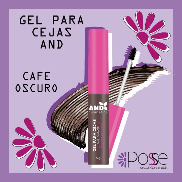 GEL PARA CEJAS CAFE OSCURO AND