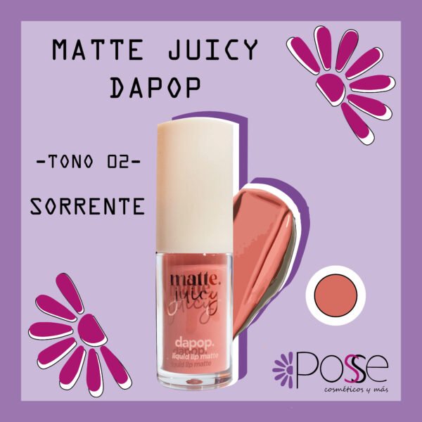 LABIAL MATTE JUICY DA POP "SORRENTE"