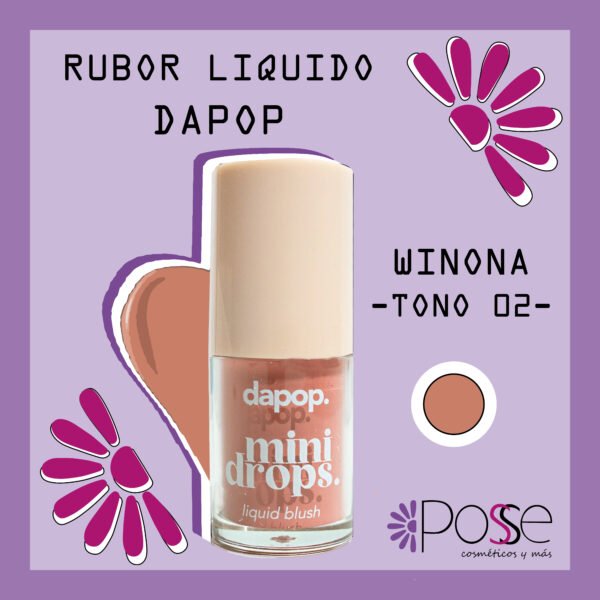 RUBOR LIQUIDO MINI DROPS DA POP "WINONA"