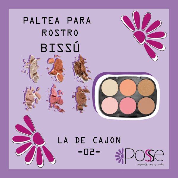 PALETA PARA EL ROSTRO BISSÚ 02 "LA DE CAJON"