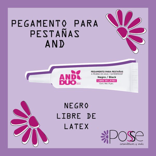 PEGAMENTO PARA PESTAÑAS NEGRO AND