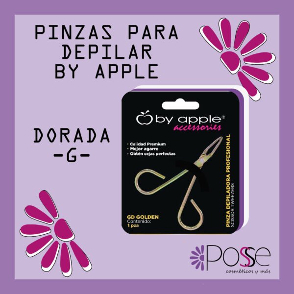 PINZAS PARA DEPILAR DORADA