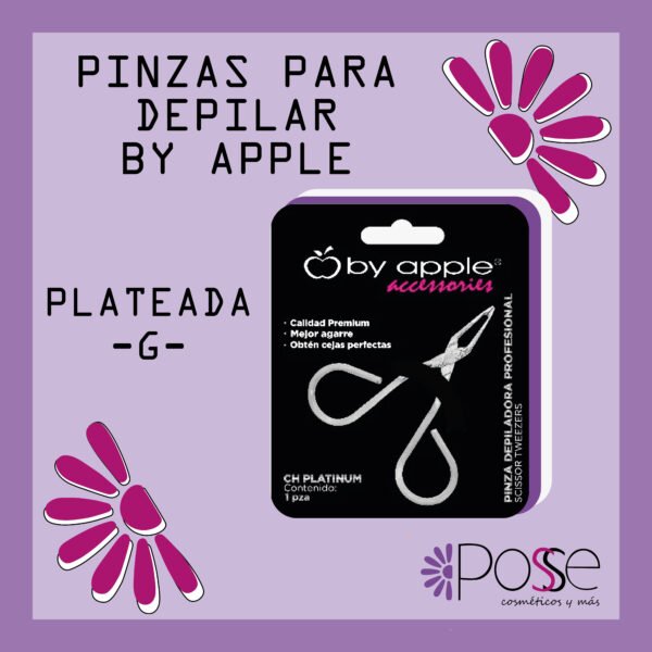 PINZAS PARA DEPILAR PLATEADA
