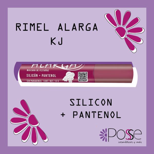 RIMEL ALARGA KJ "SILICON + PANTENOL"
