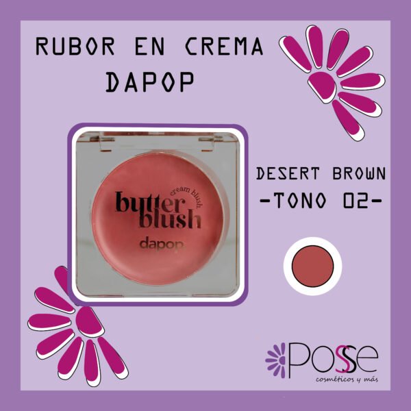 RUBOR EN CREMA DA POP "DESERT BROWN"