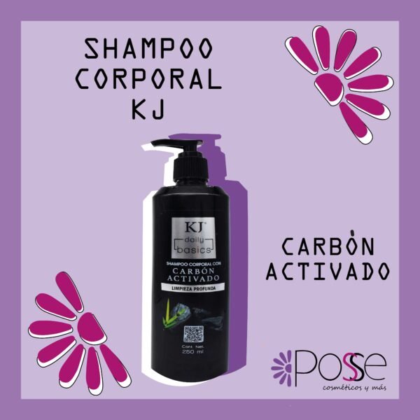 SHAMPOO CORPORAL CON CARBÓN ACTIVADO KJ