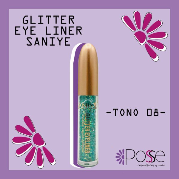 EYELINER GLITTER SANIYE #08