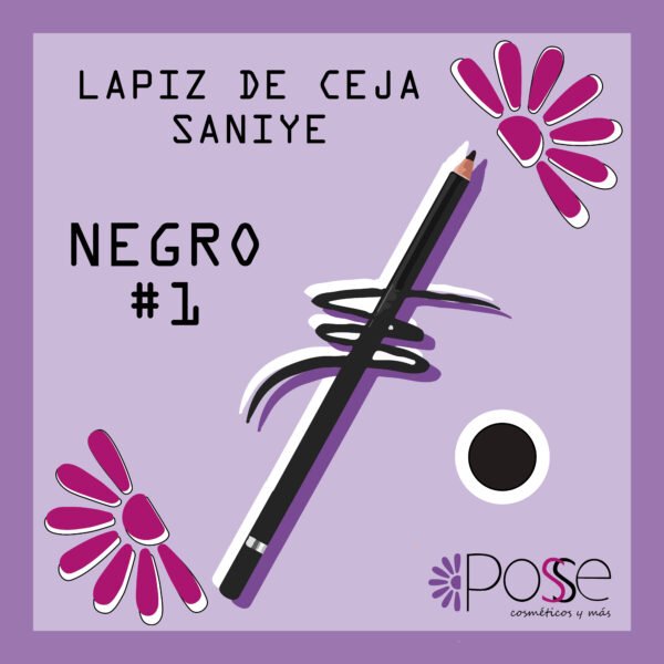 LAPIZ PARA CEJAS SANIYE "NEGRO"